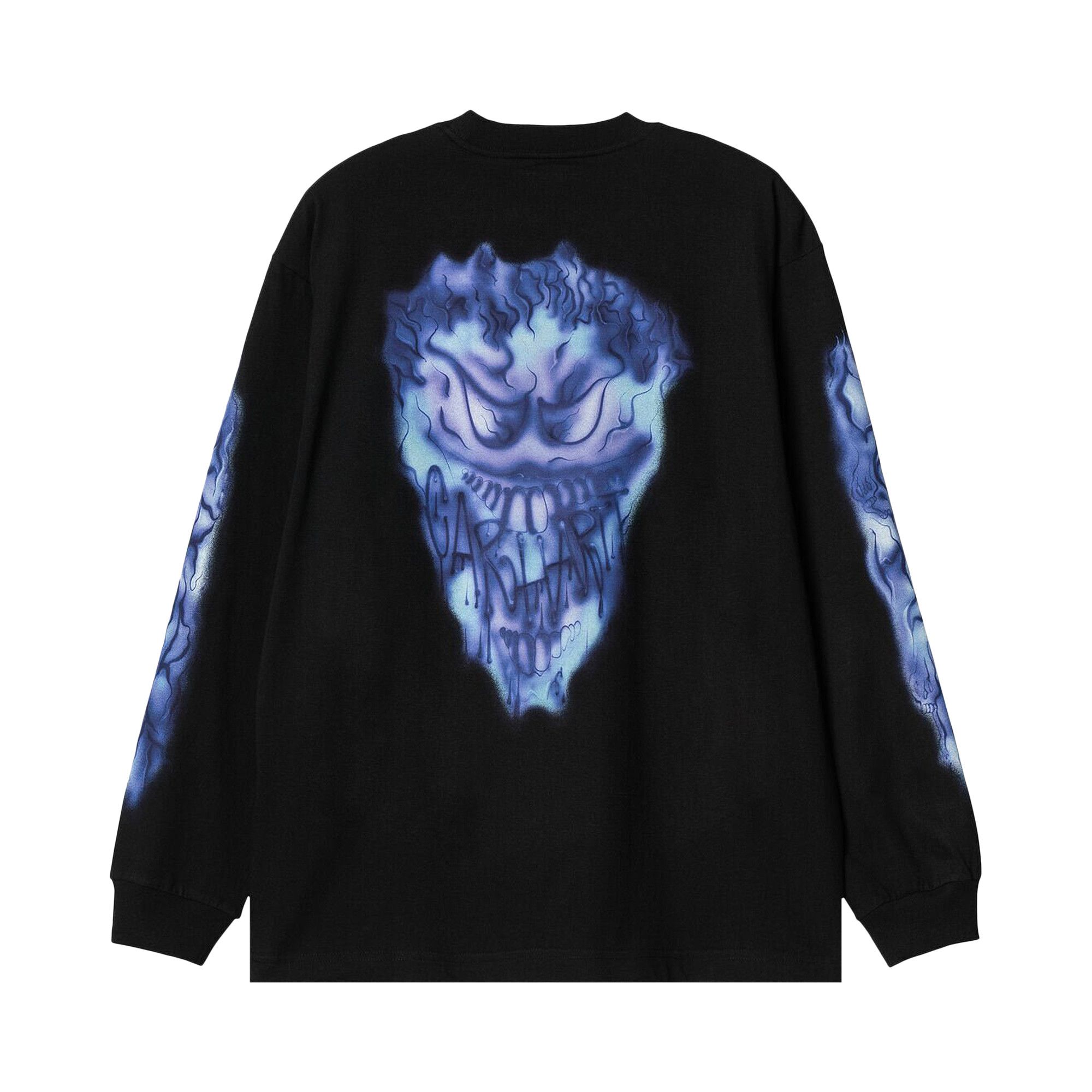 Carhartt WIP ロンT 長袖 Ｔシャツ Babybrush Grin I032125-89XX Buy Carhartt WIP Baby Brush Grin Long-Sleeve Tee 'Black