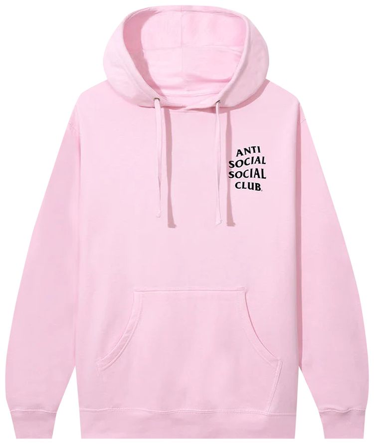 Pink anti social club hoodie