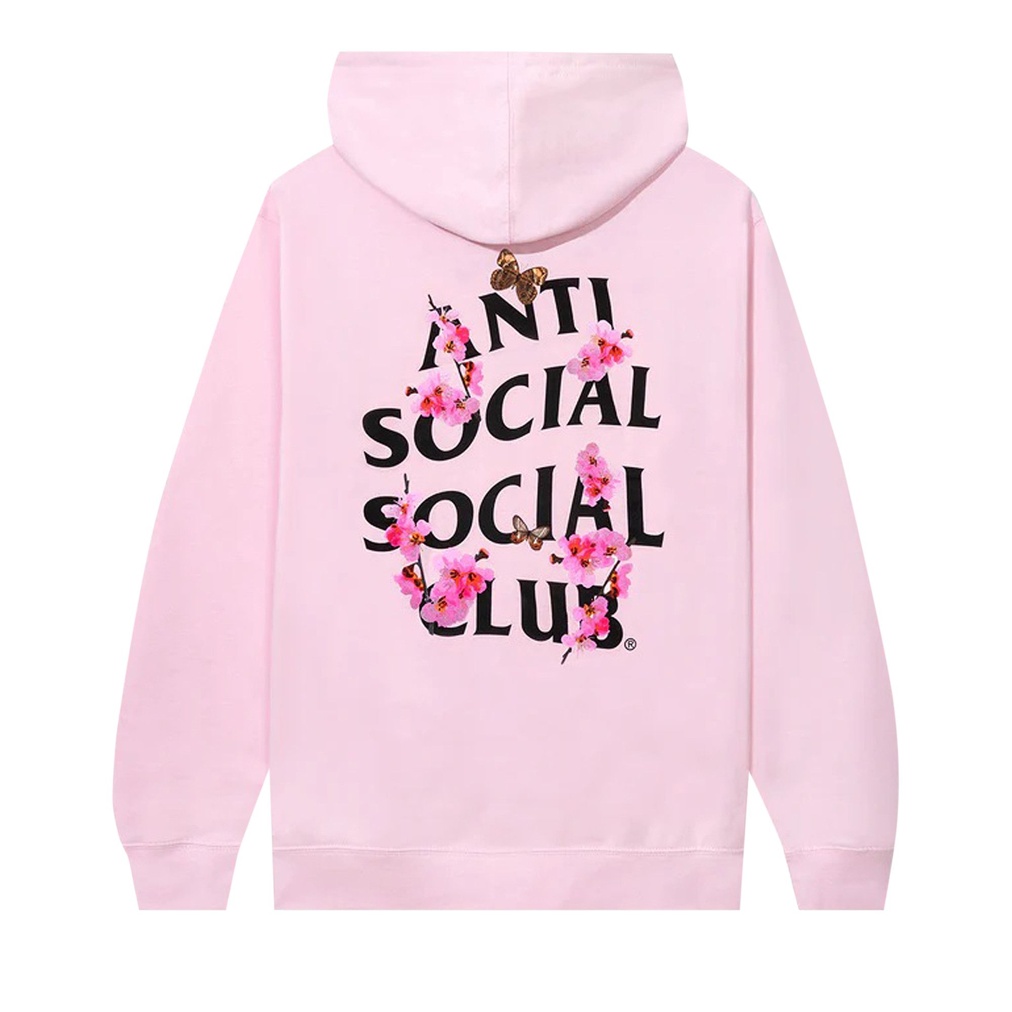 Anti social social club pink sweatshirt clearance