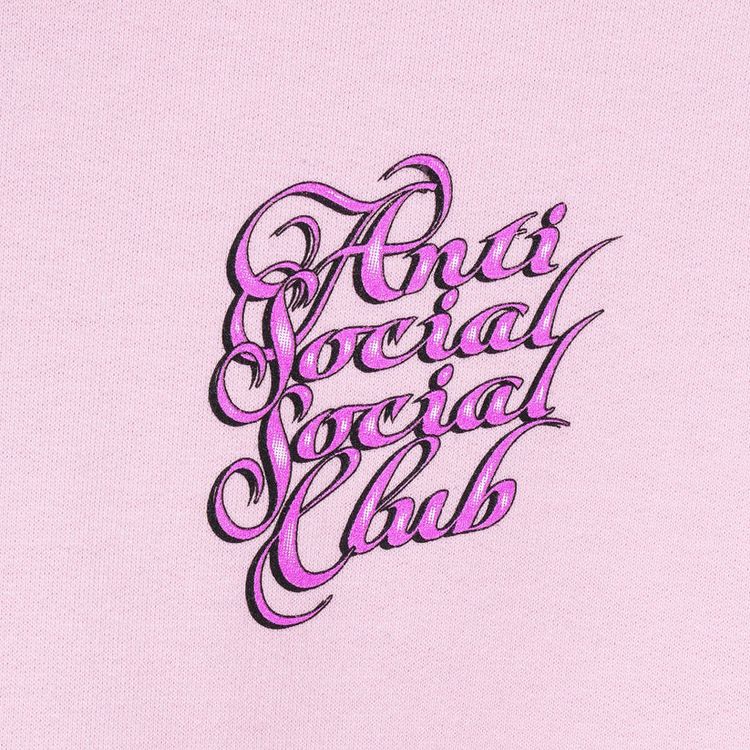 Anti Social Social Club Eyelash Hoodie Pink