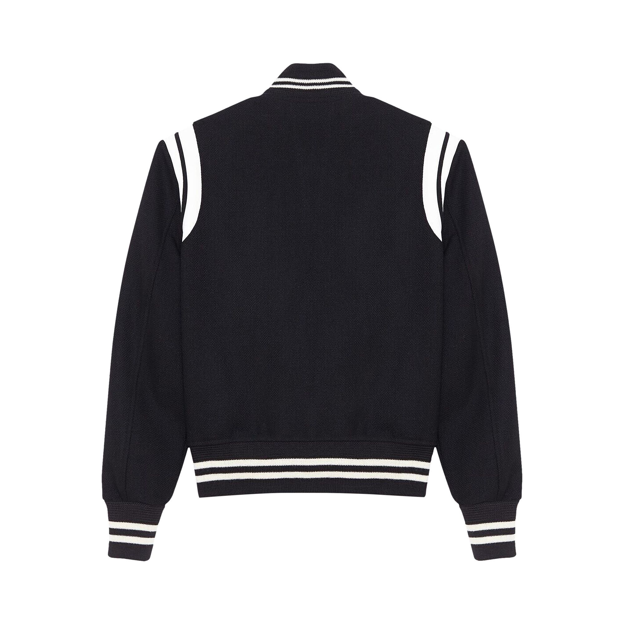 Saint laurent teddy jacket black clearance