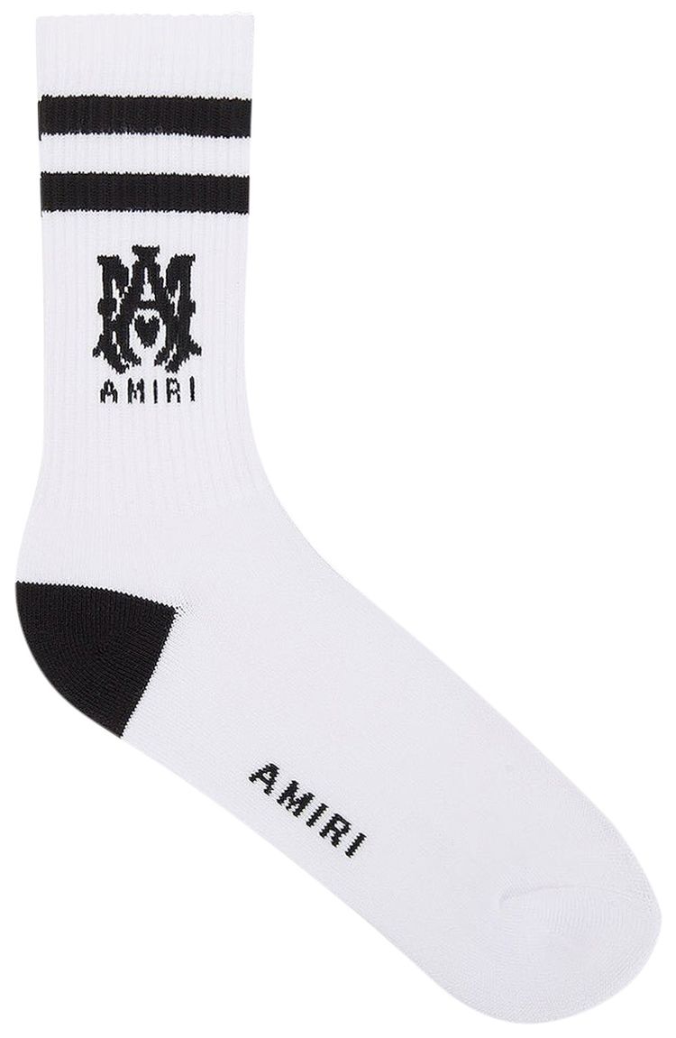 Amiri Ribbed MA Athletic Socks Black