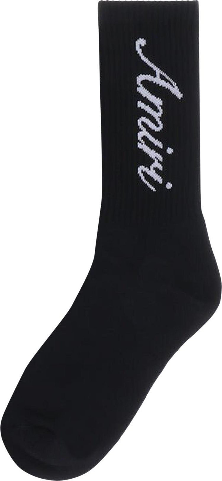 Amiri Script Tube Sock Black