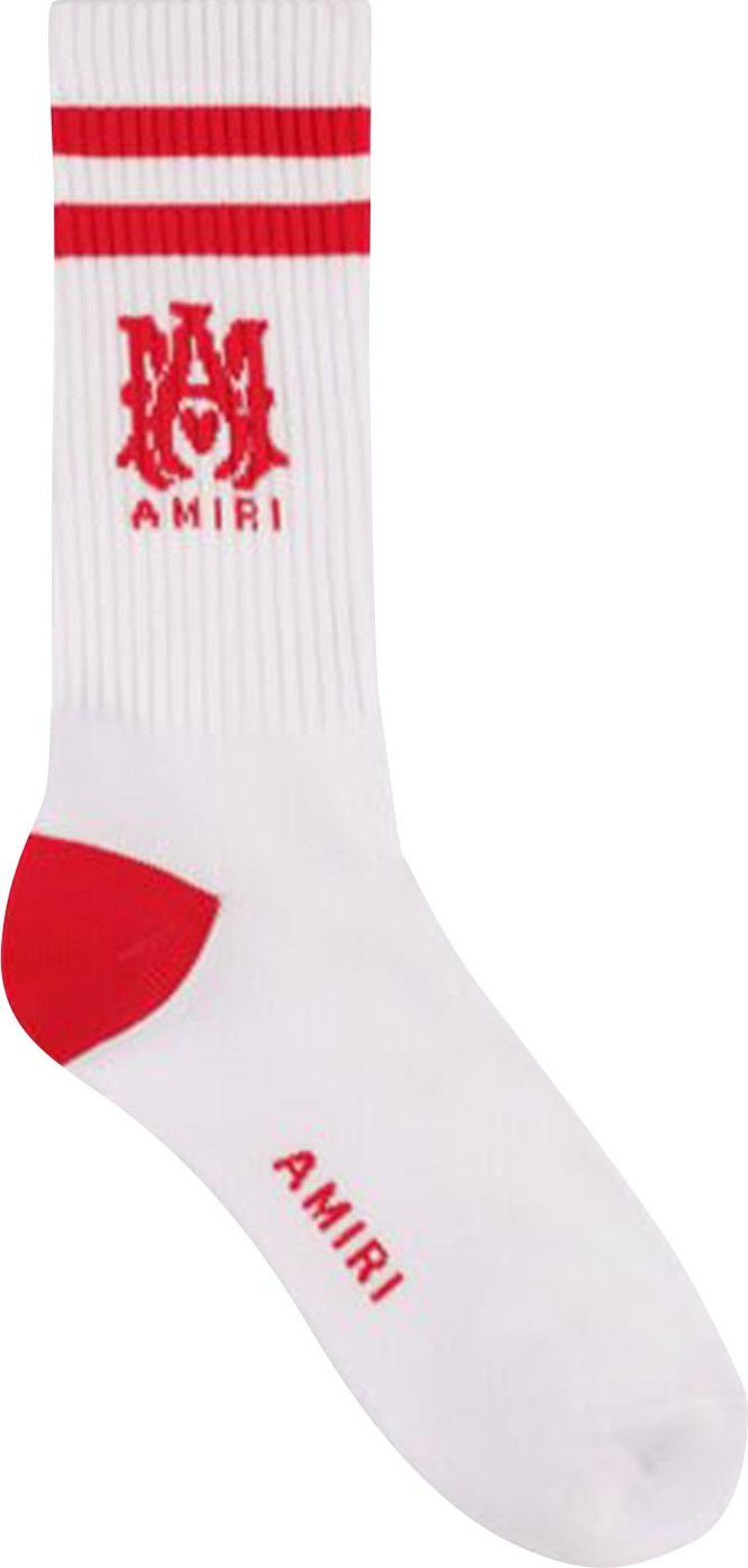 Amiri Tube Sock 'White/Red'