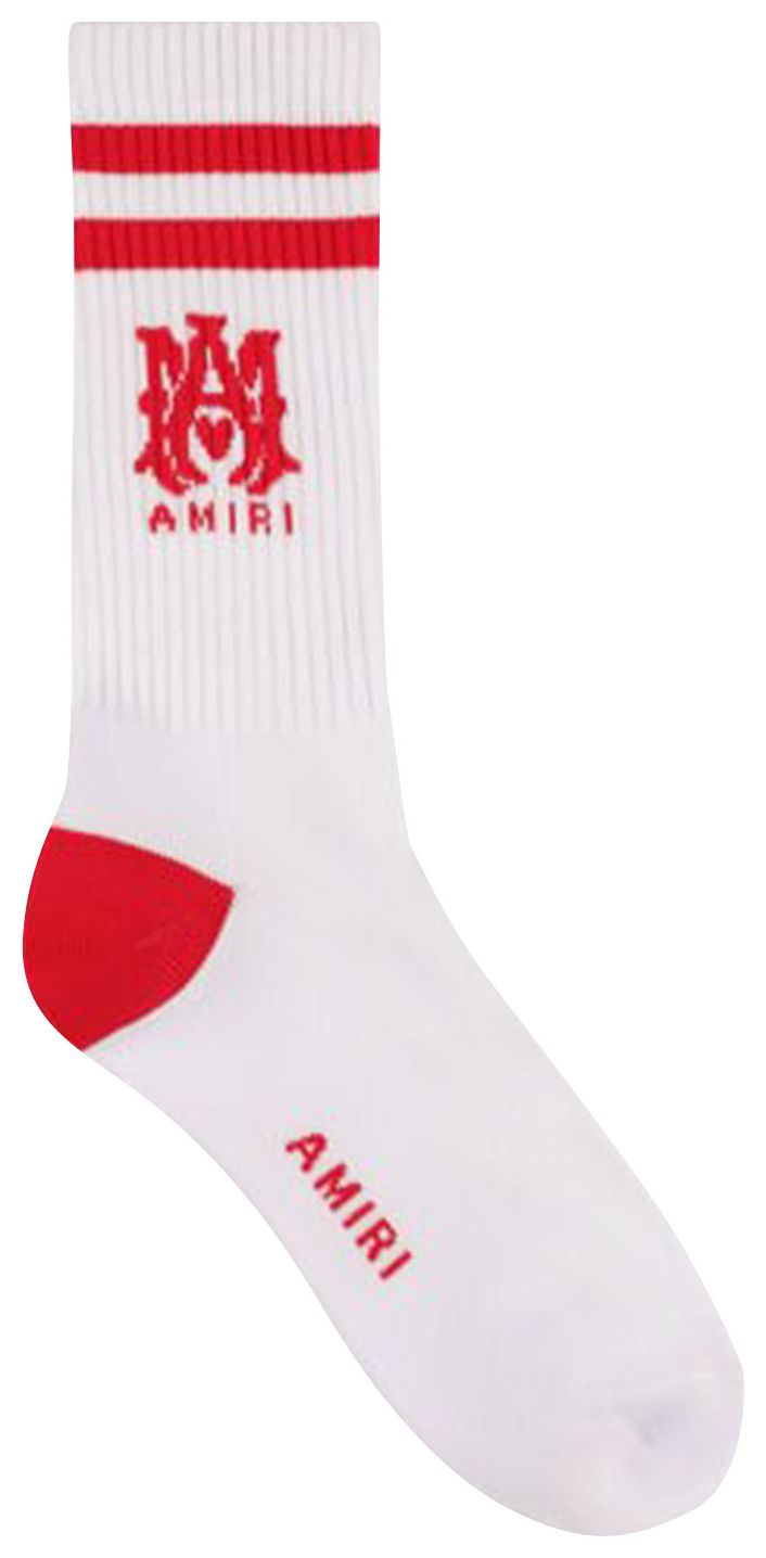 Buy Amiri Tube Sock 'White/Red' PF23MHR002 124 WHIT GOAT
