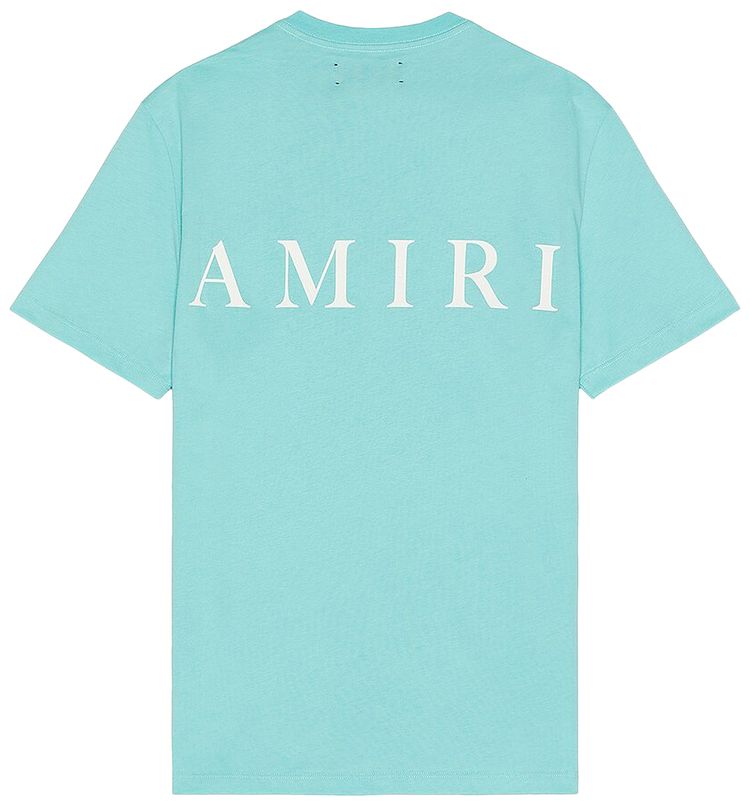 Amiri Logo Tee Aqua