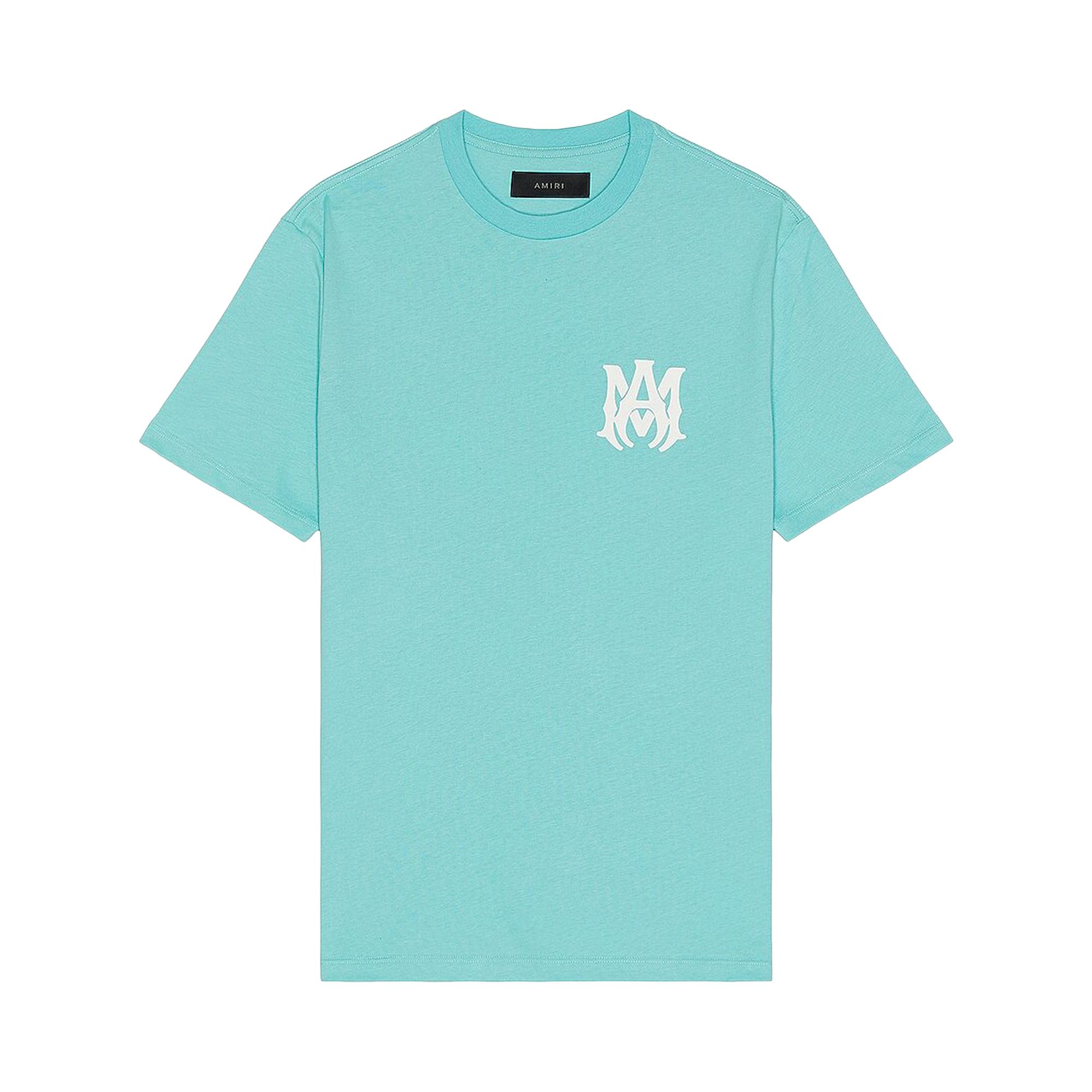 Buy Amiri Logo Tee 'Aqua' - PF23MJL003 524 AQUA | GOAT
