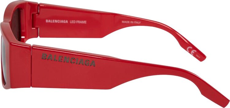 Balenciaga Led Frame Injected Sunglasses Red