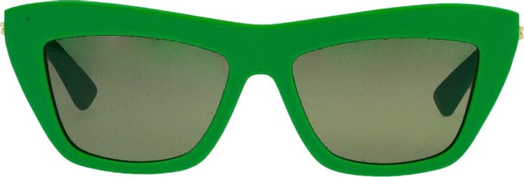 Bottega Veneta Cat Eye Sunglasses 'Green/Green'