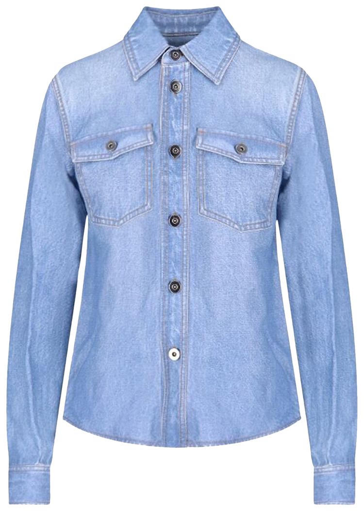 Bottega Veneta Denim Shirt Pale Blue