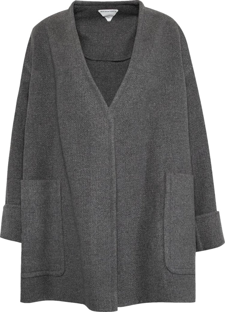 Bottega Veneta Oversized Coat 'Medium Grey Melange'