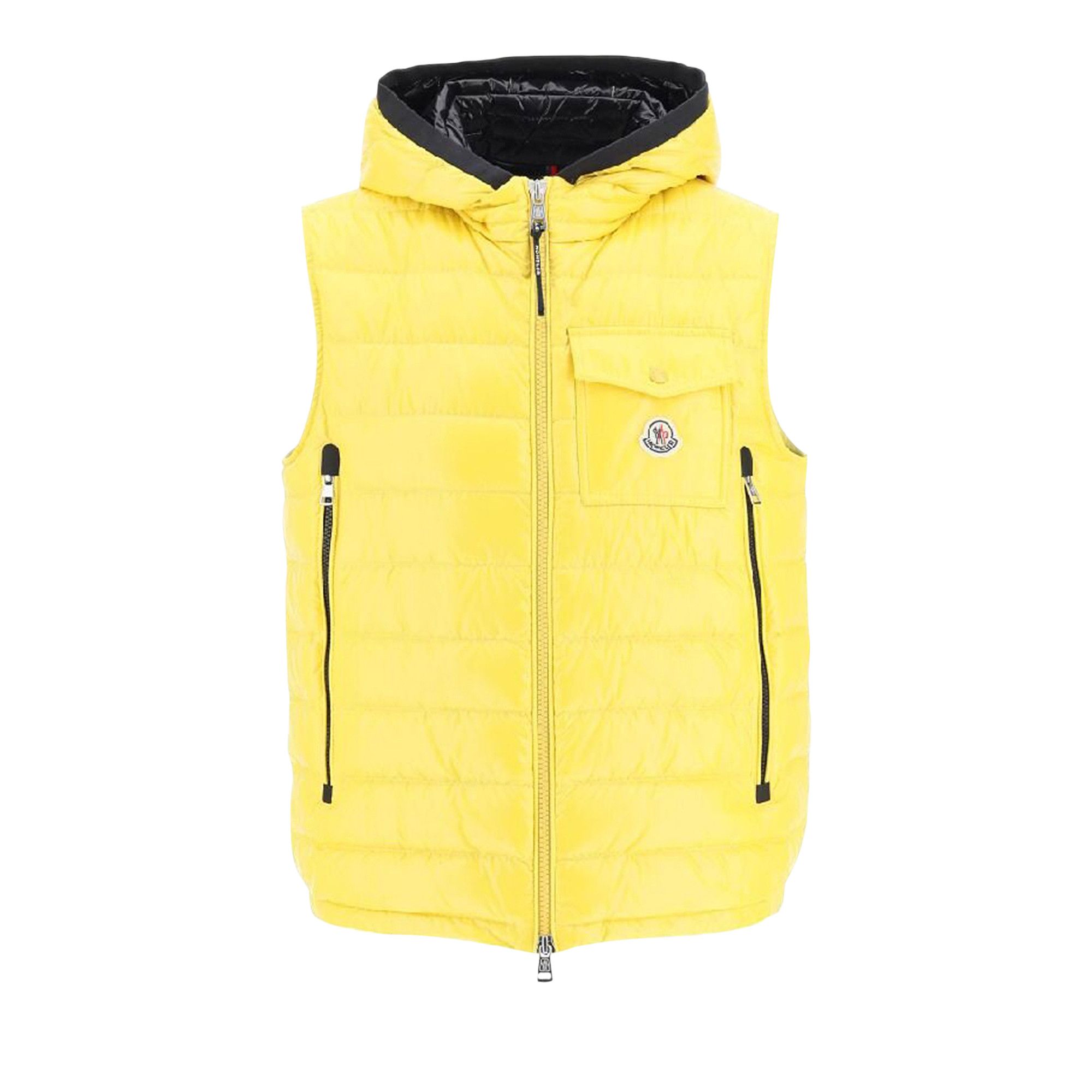 Buy Moncler Ragot Hooded Down Gilet 'Medium Yellow' - 1A000