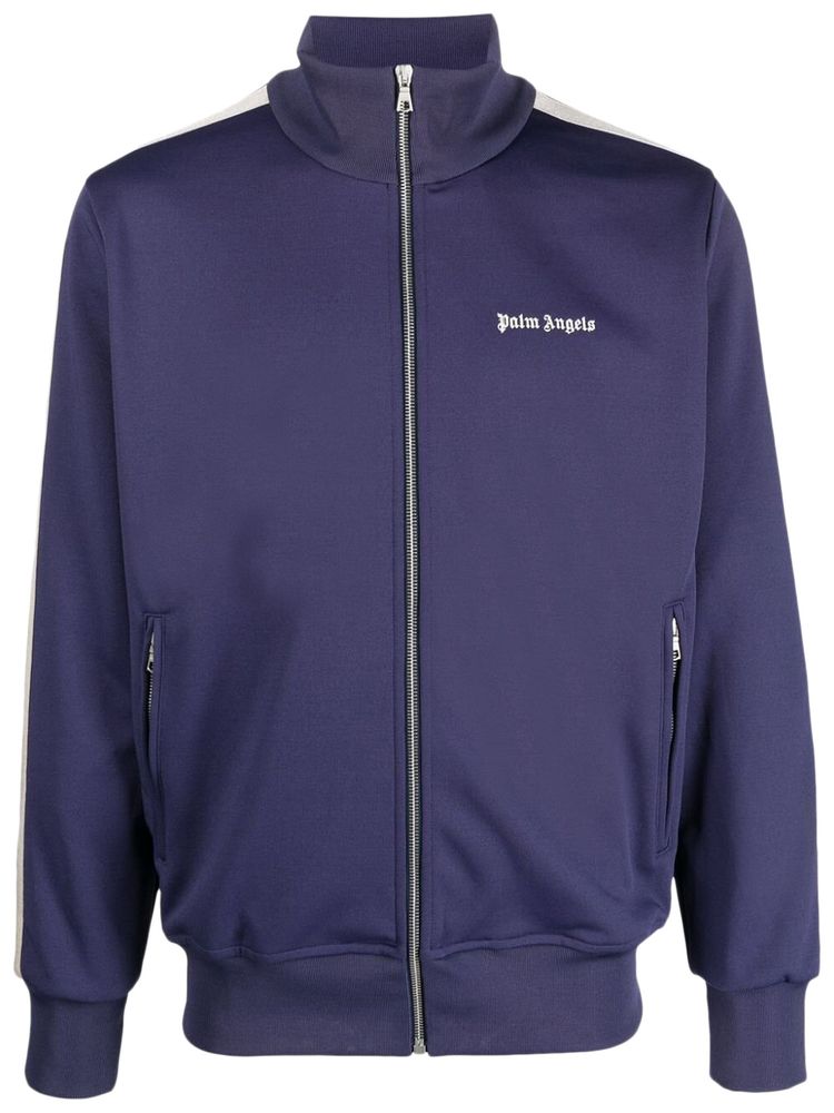 Palm Angels Classic Track Jacket Navy BlueWhite