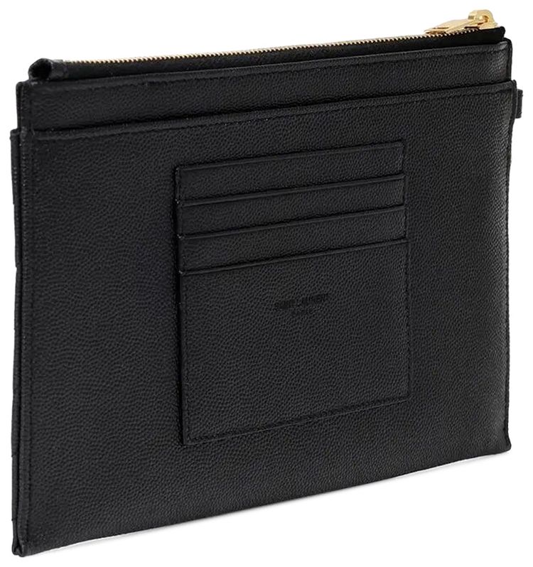 Saint Laurent Monogram Strap Clutch Bag Black