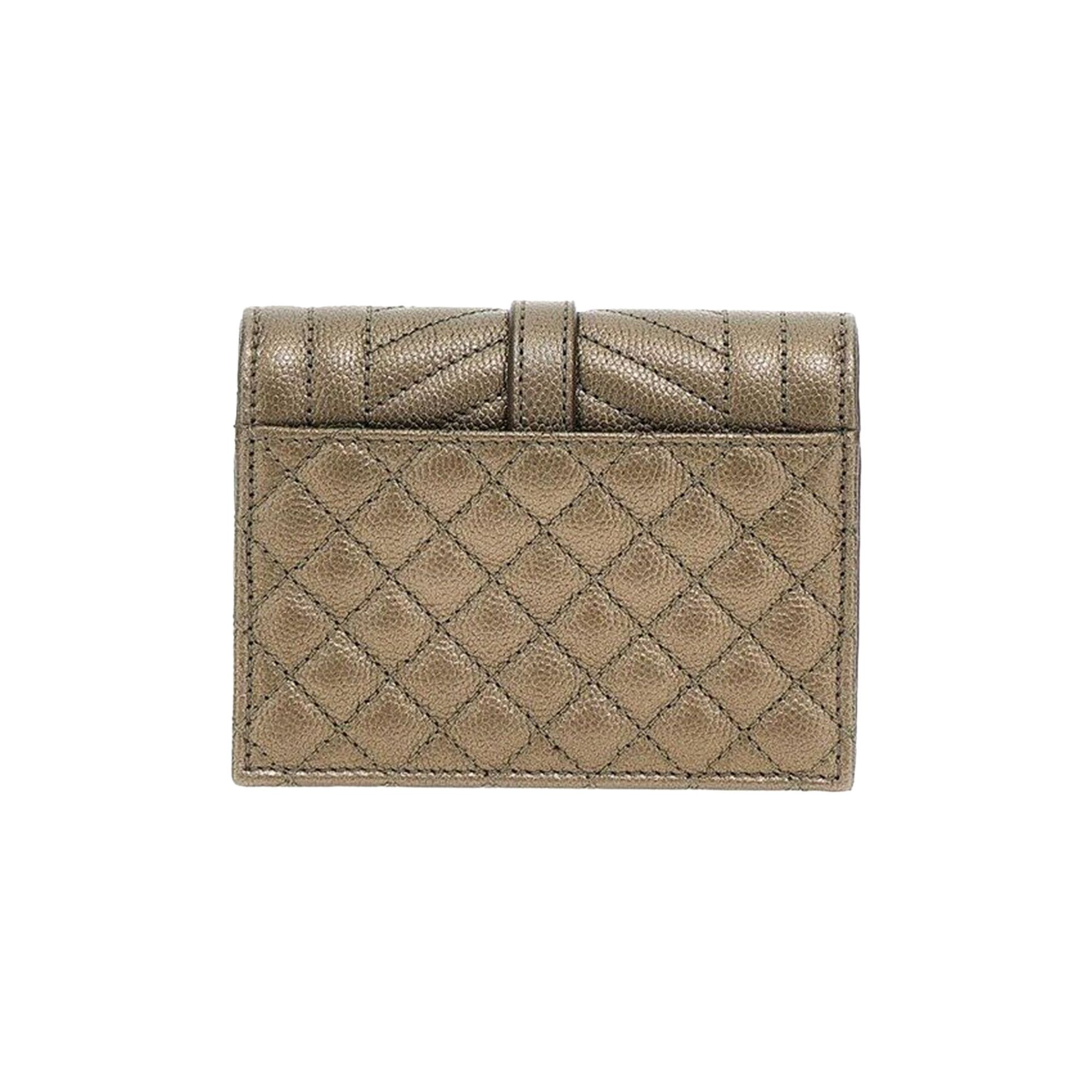 Buy Saint Laurent Envelope Small Wallet 'Brun Metallise