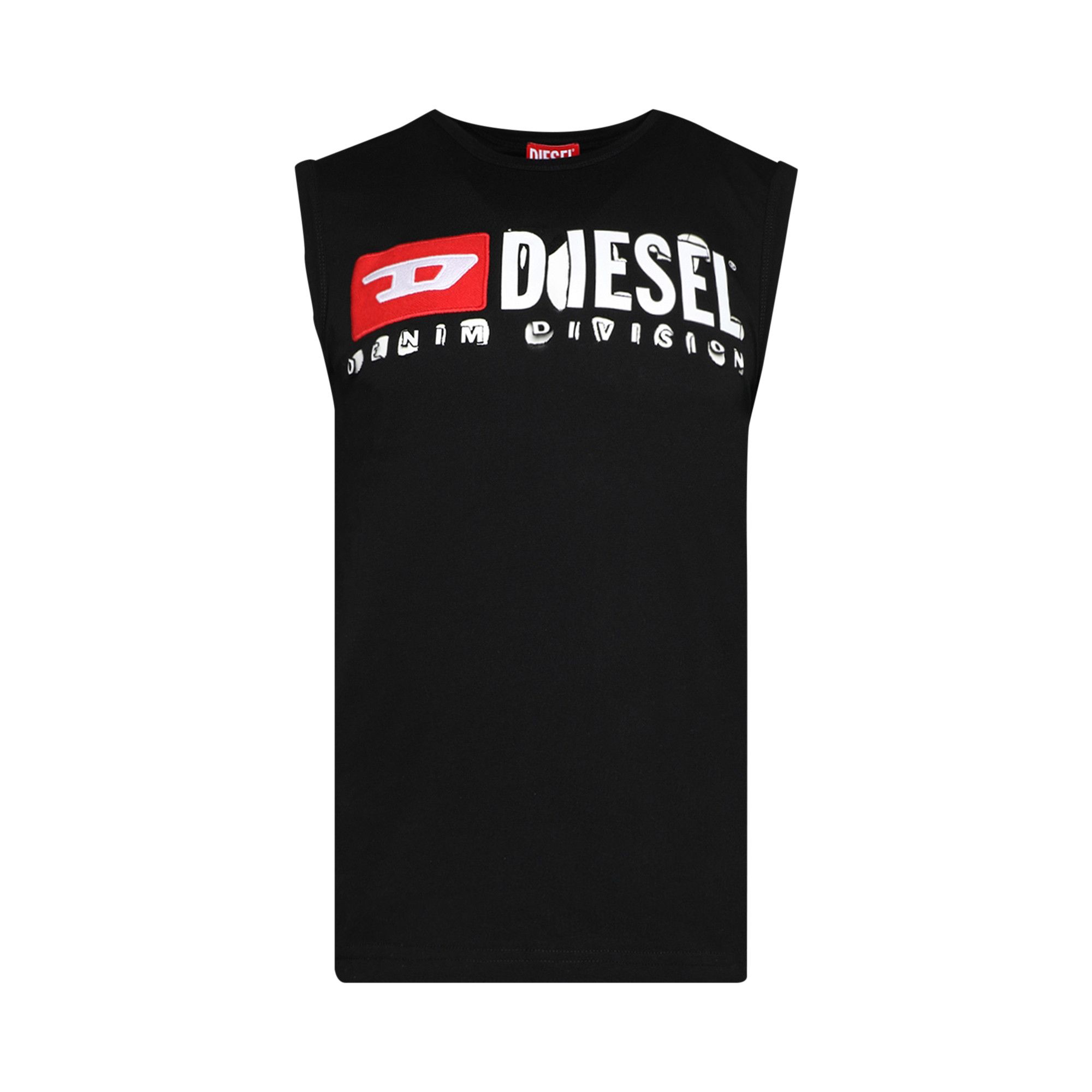 Buy Diesel Destroyed Logo Tank Top Black A10725 0BLAP 900 GOAT