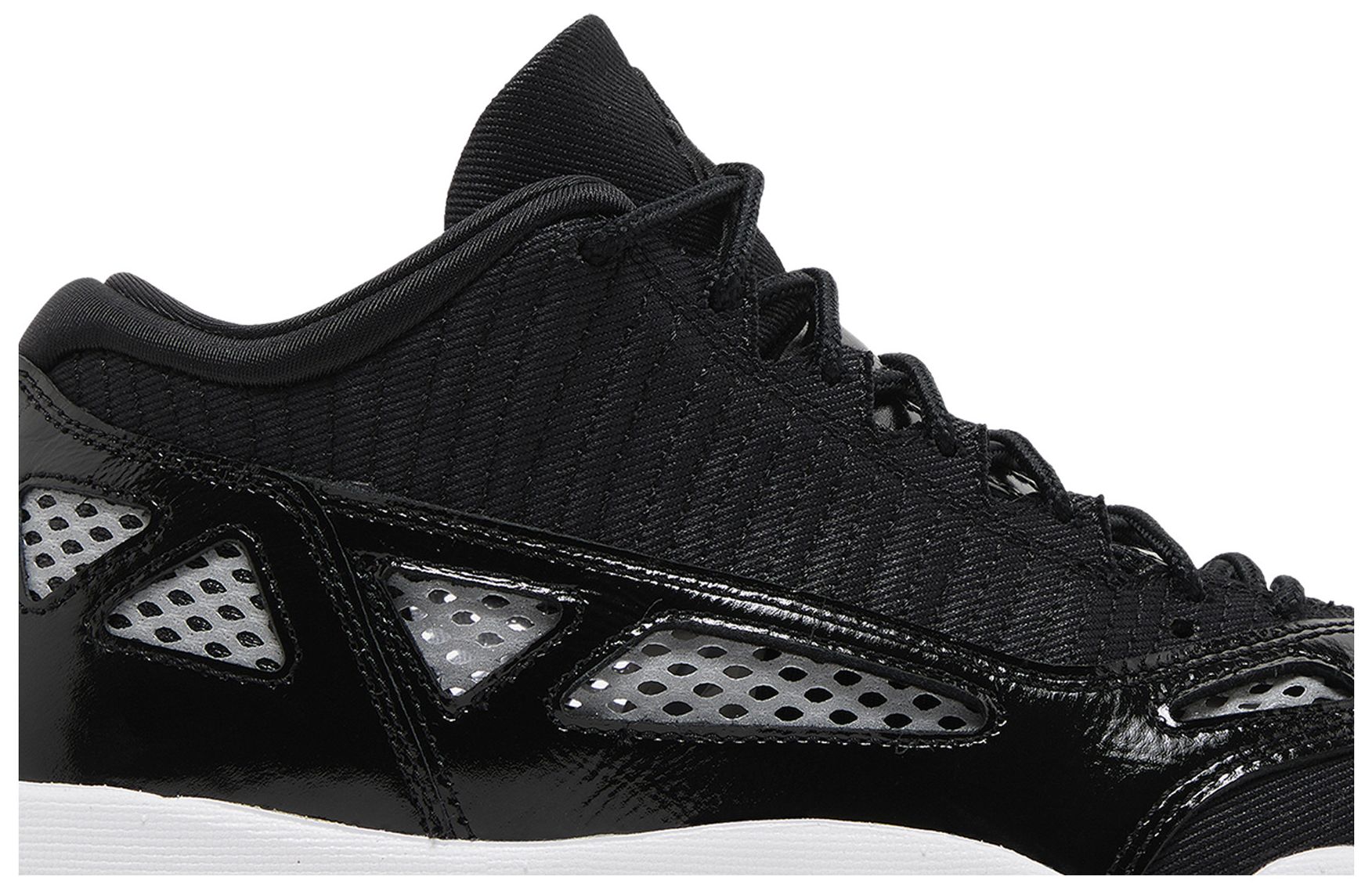 jordan 11 retro low ie black red grey white