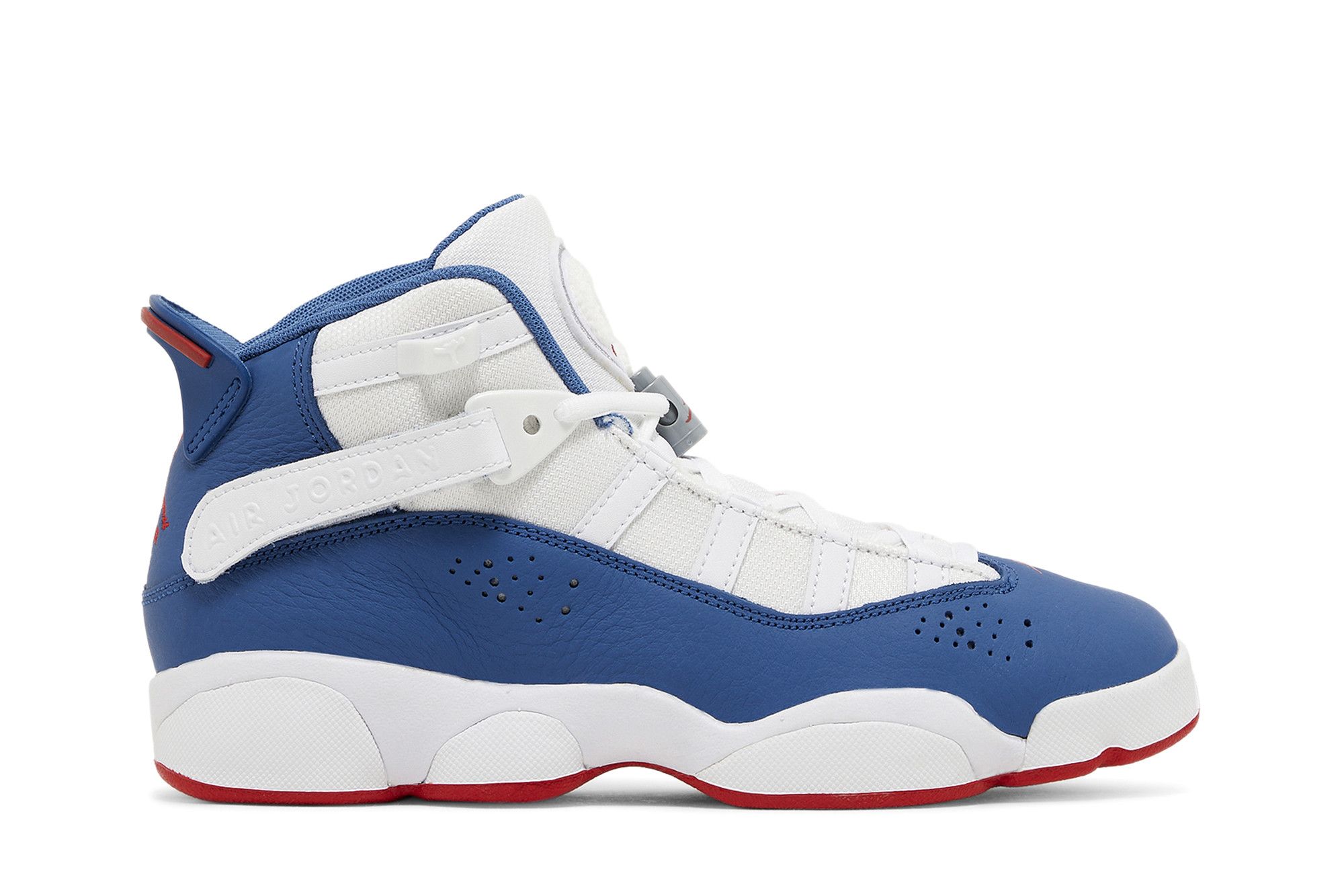 Jordan 6 shop blue and red