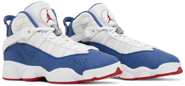Air Jordan 6 Rings GS White True Blue
