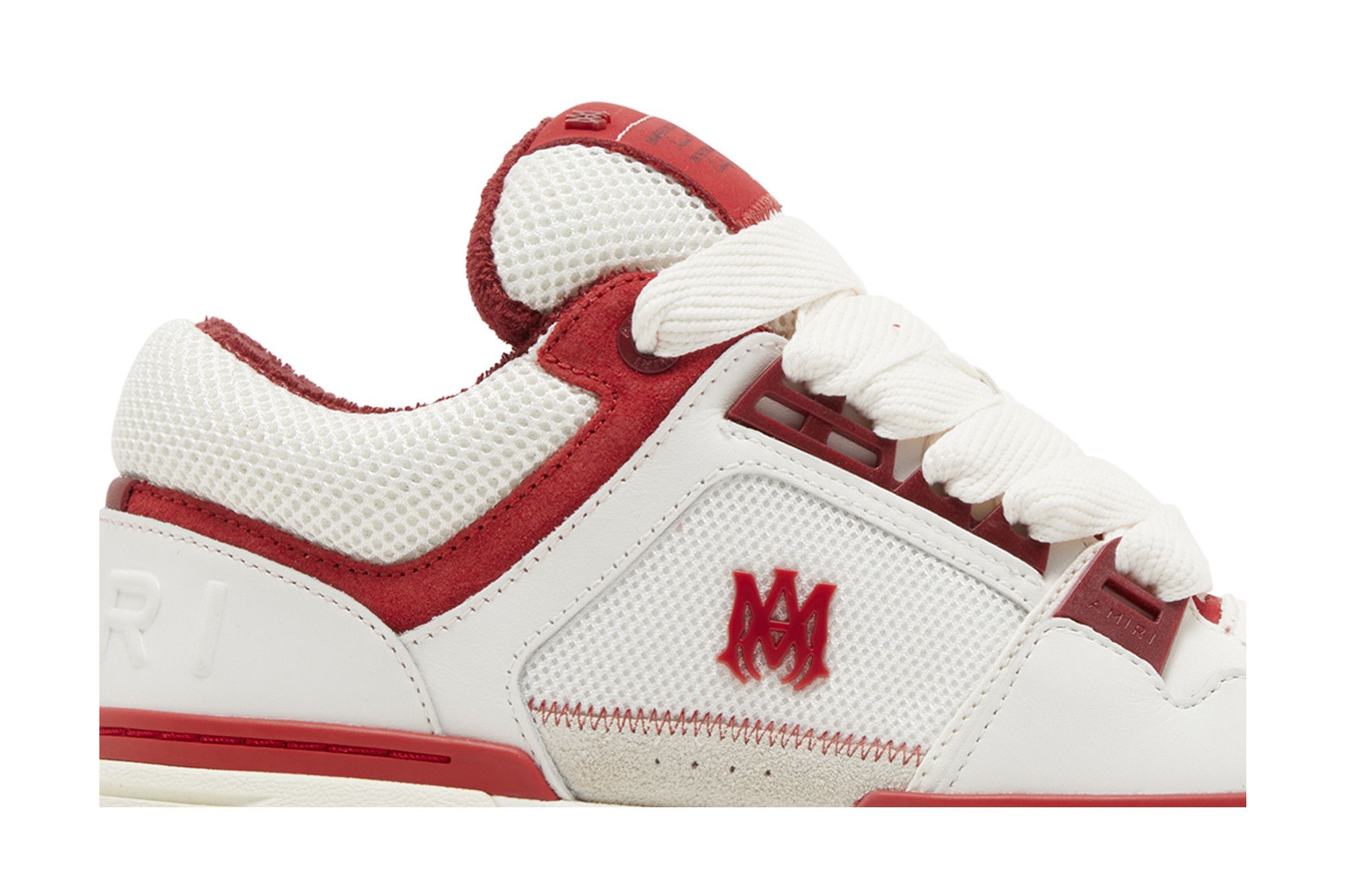 Size 10.0 Amiri MA-1 'White Red'