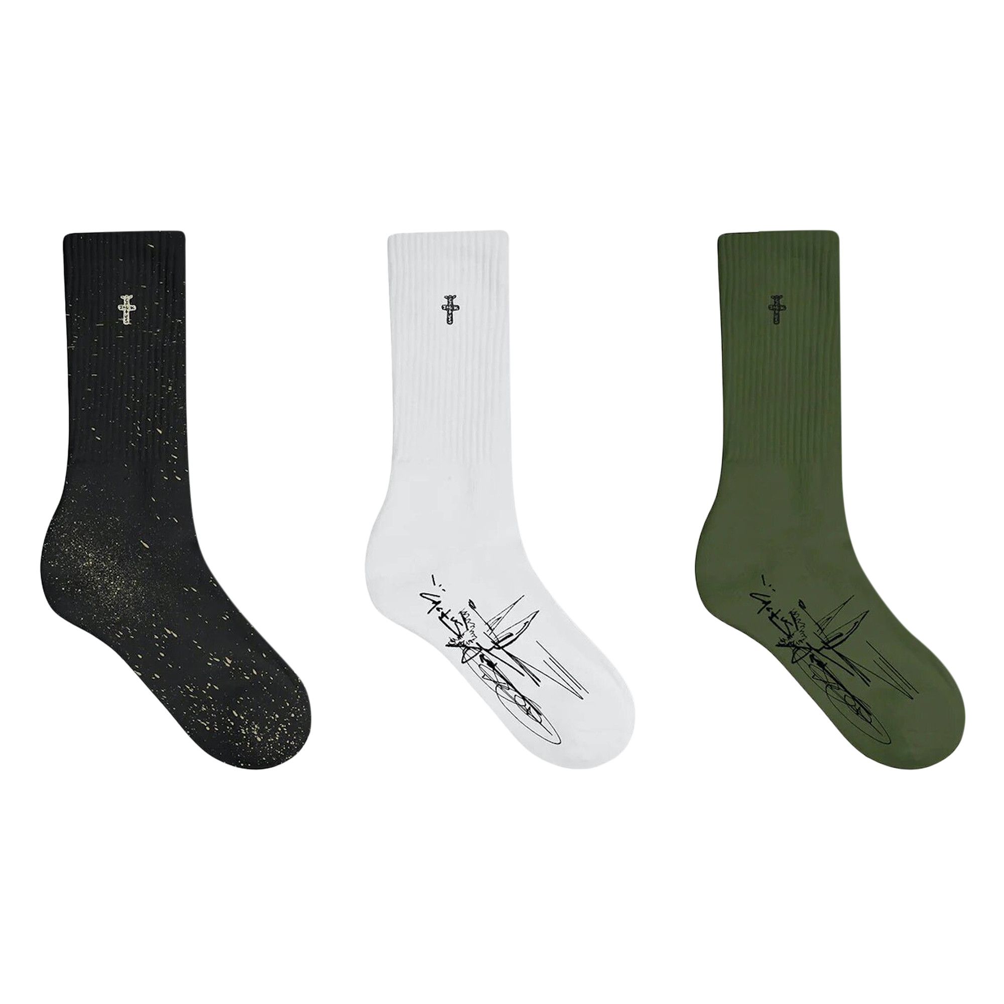 Buy Cactus Jack by Travis Scott Splatter Socks 'Multicolor