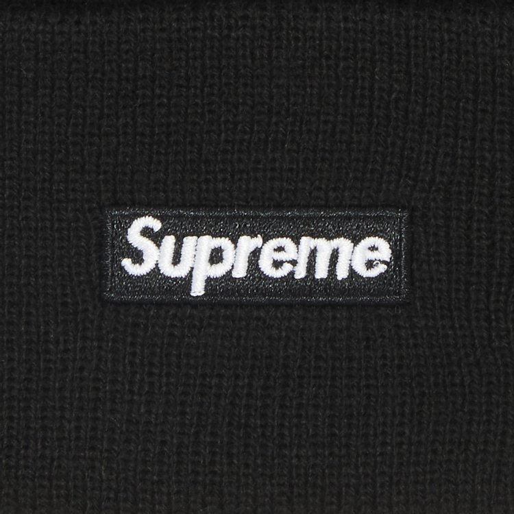 Supreme x New Era Varsity Beanie Black