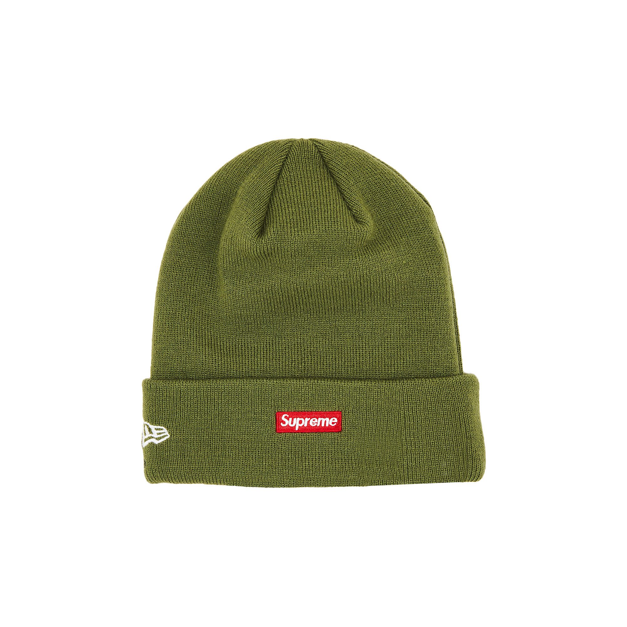 Supreme x New Era Varsity Beanie Olive Green Men s Size Onesize