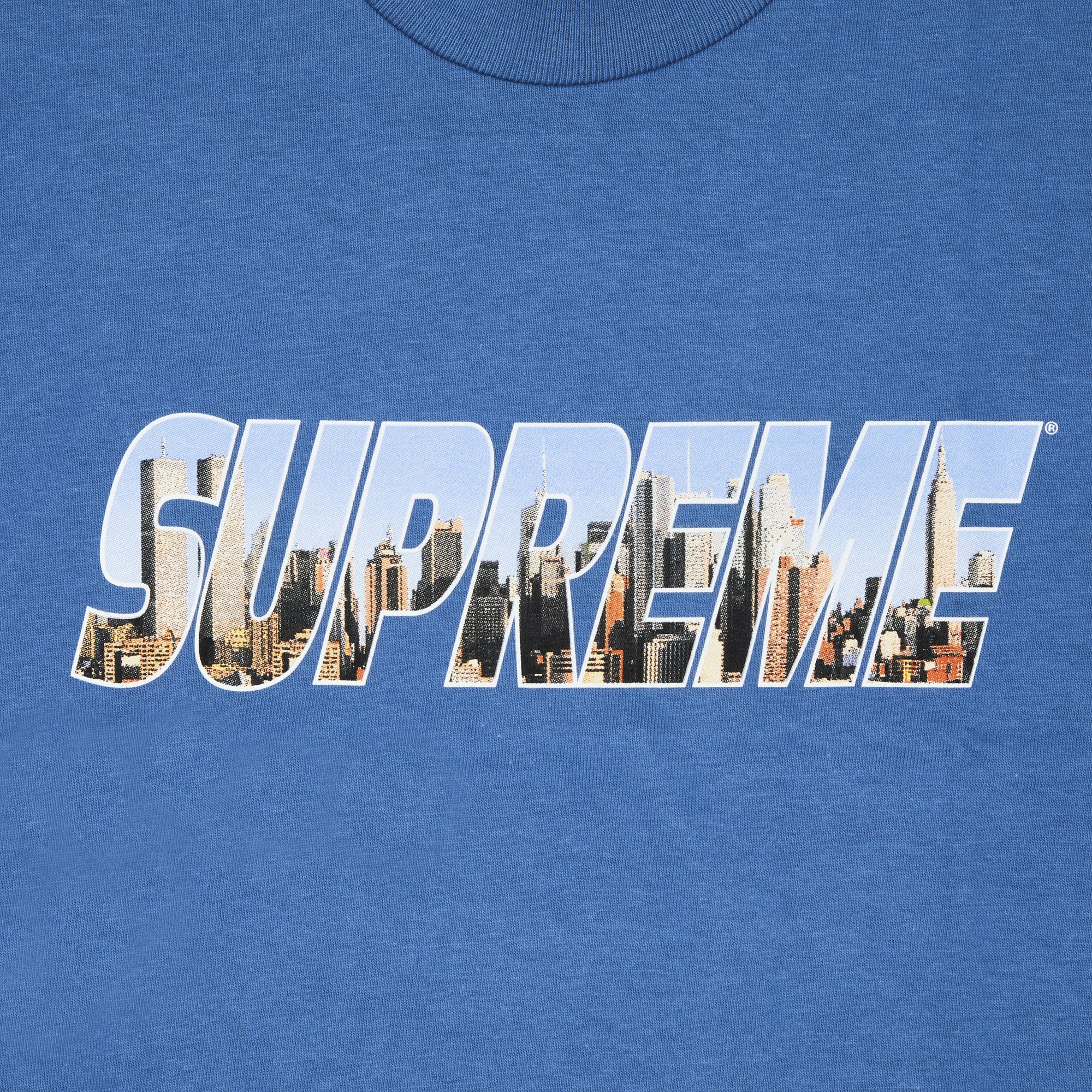 Size xl Supreme Gotham Tee 'Faded Blue'