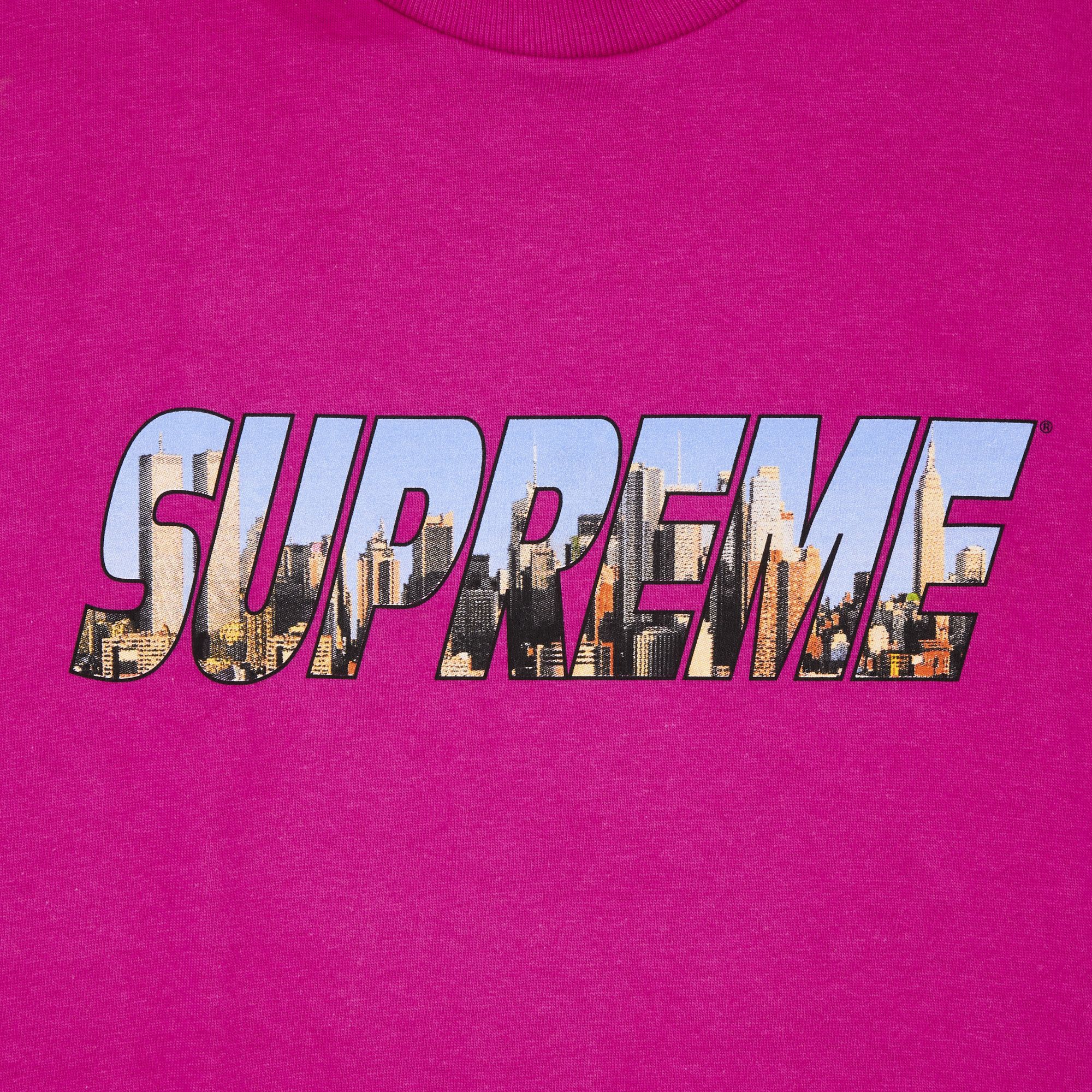 Buy Supreme Gotham Tee 'Magenta' - FW23T11 MAGENTA | GOAT