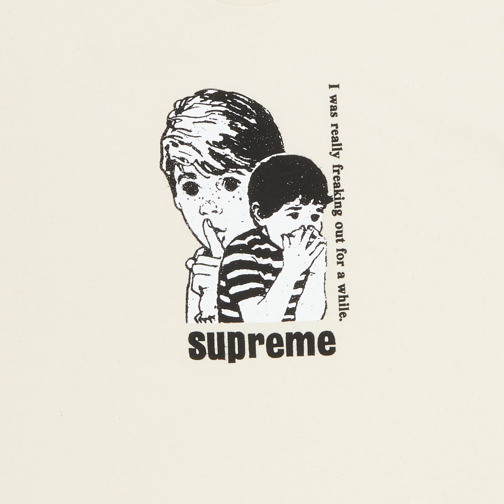 Size xxl Supreme Freaking Out Tee 'Natural'