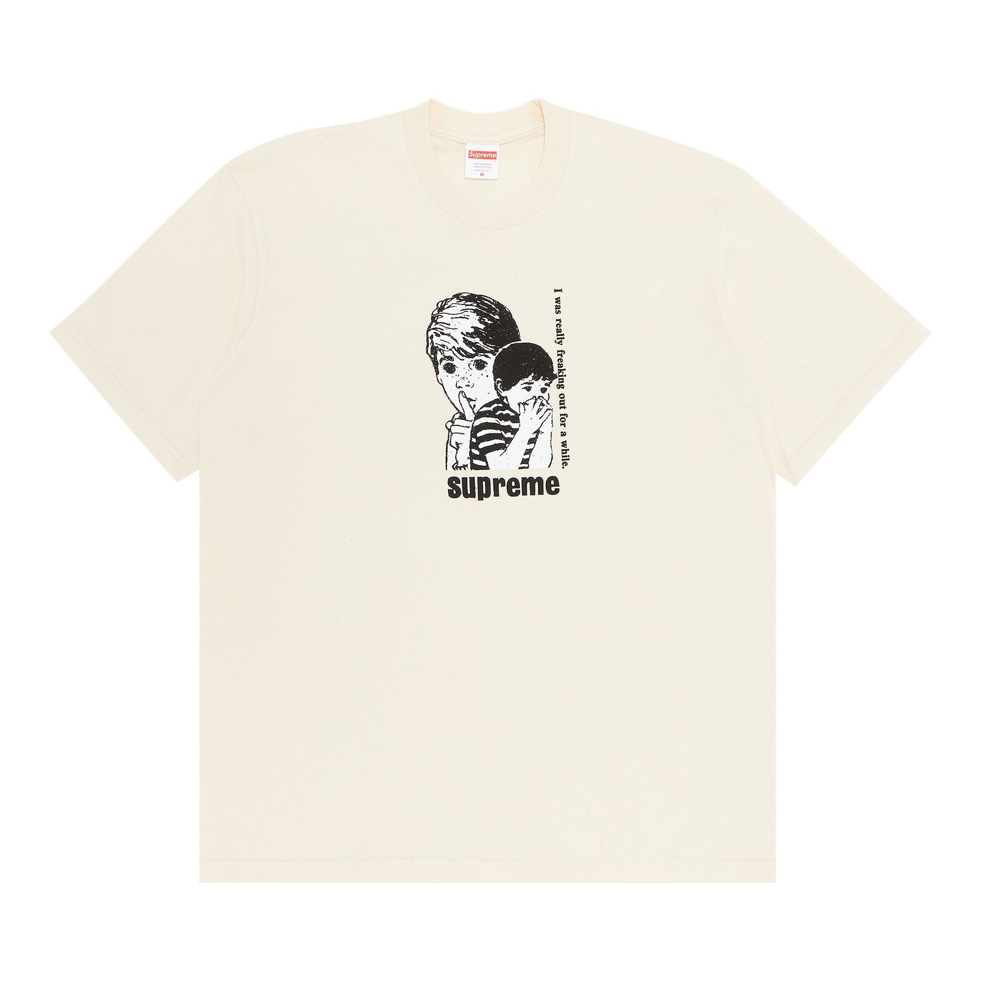 Size xxl Supreme Freaking Out Tee 'Natural'
