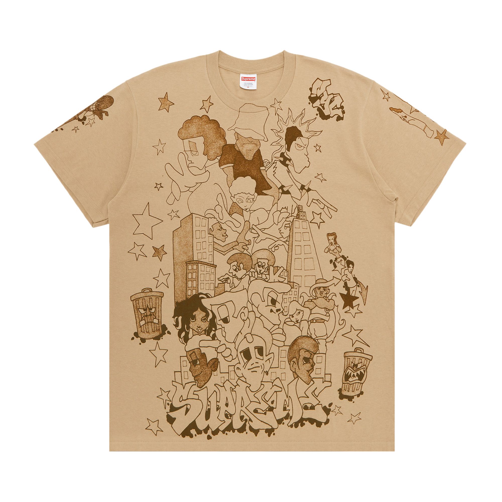 Supreme t shirt gold on sale