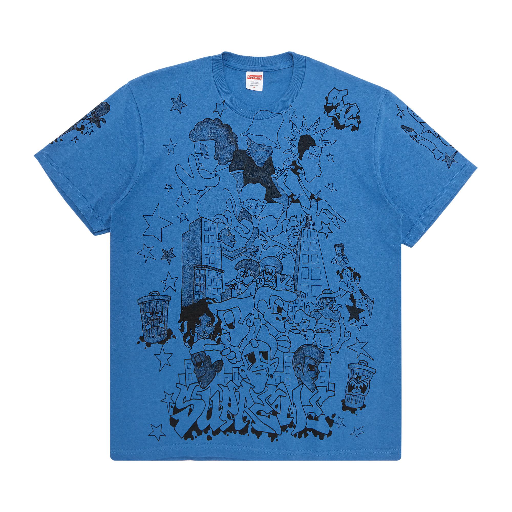 Supreme online tee blue