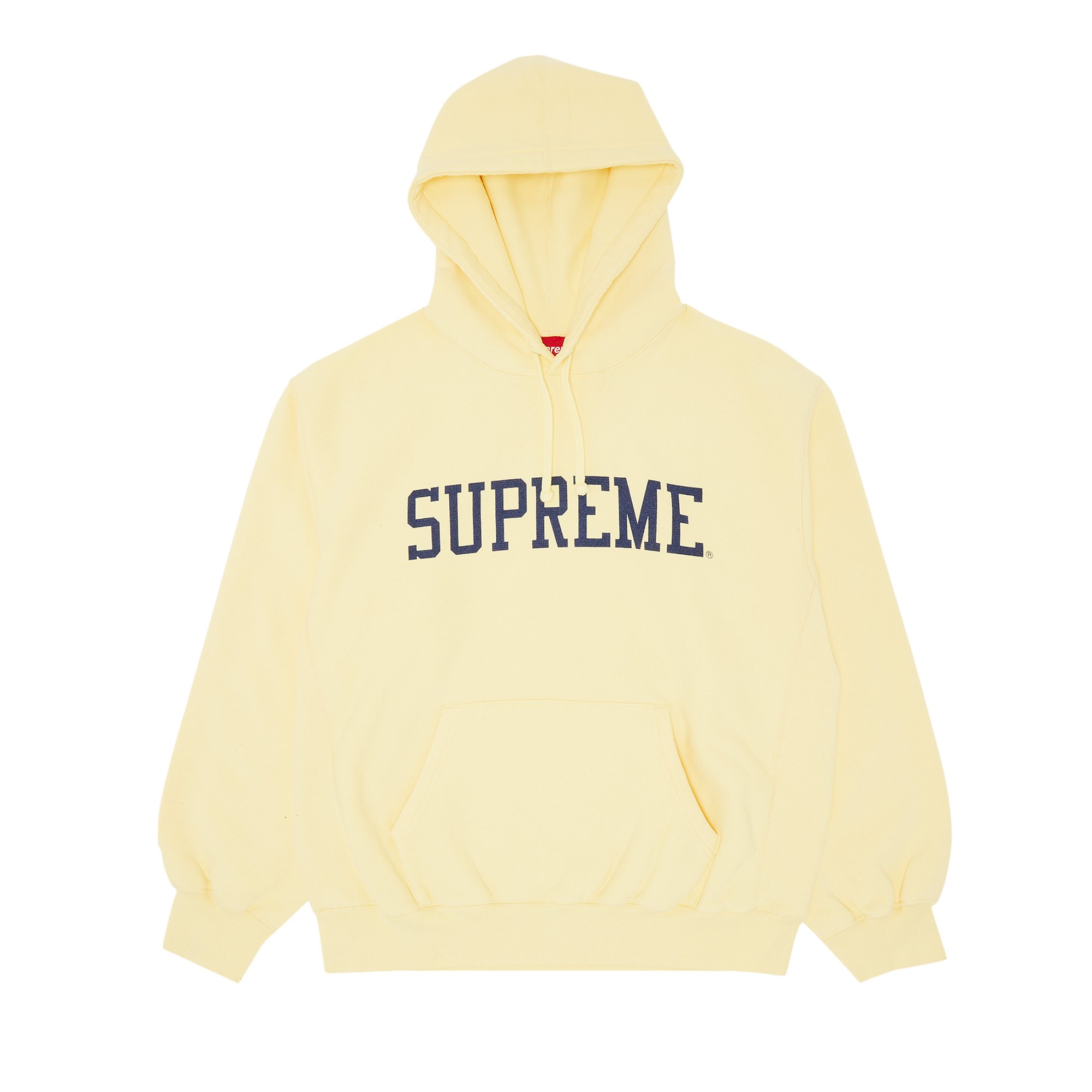 Buy Supreme Varsity Hooded Sweatshirt 'Light Yellow' - FW23SW55