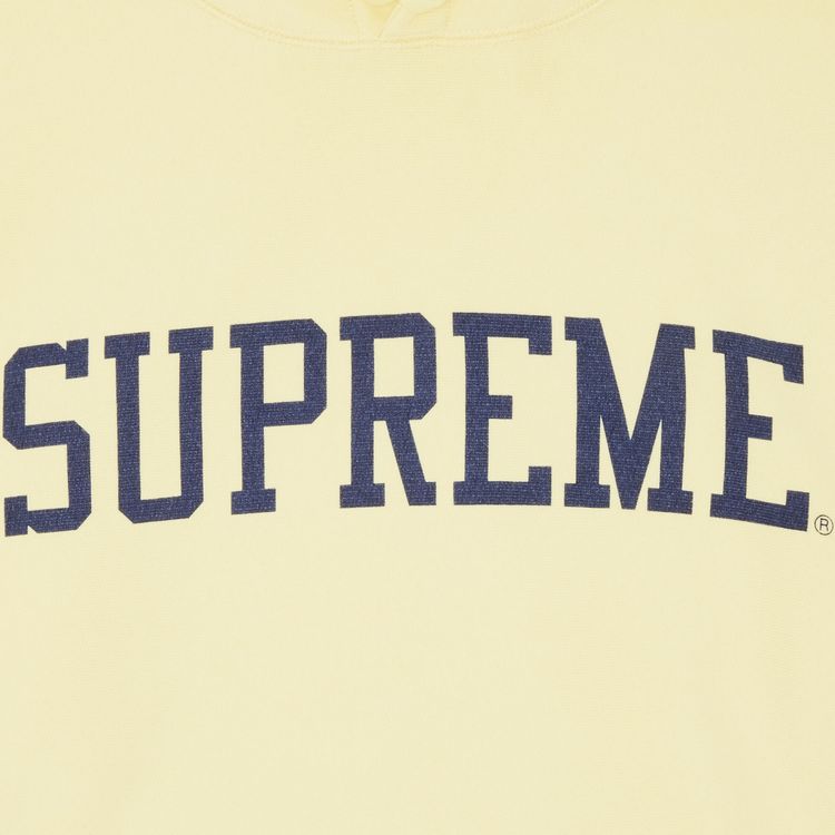 Supreme Varsity Hooded Sweatshirt Light Yellow