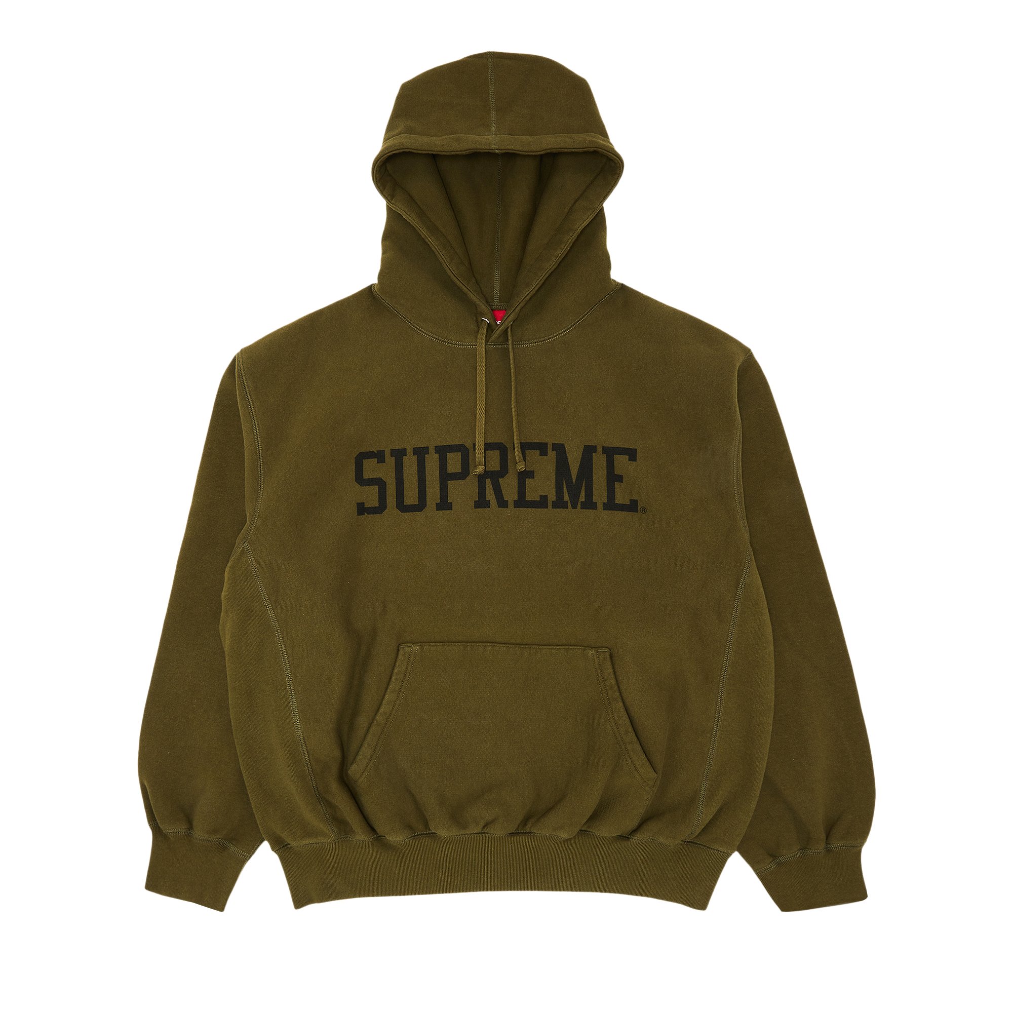 Buy Supreme Varsity Hooded Sweatshirt 'Dark Olive' - FW23SW55 DARK