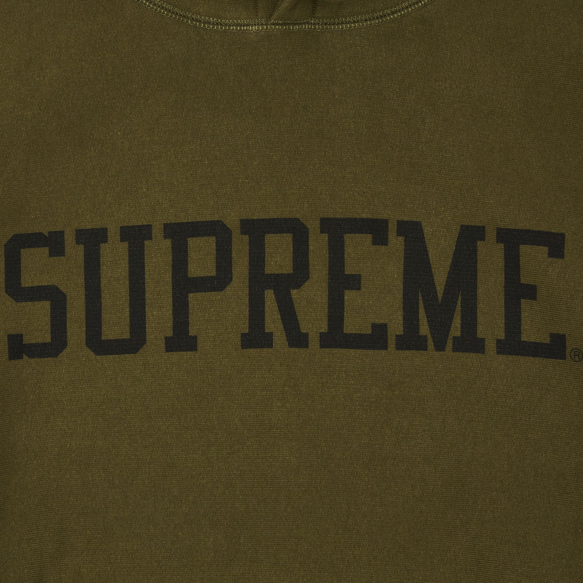 代引き手数料無料 Buy Supreme Varsity Hooded Sweatshirt 'Dark Olive トップス