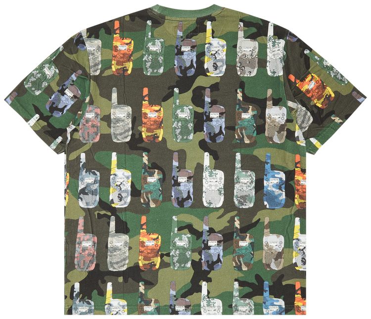 Supreme Walkie Talkie Short Sleeve Top Woodland Camo