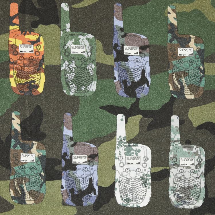 Supreme Walkie Talkie Short Sleeve Top Woodland Camo