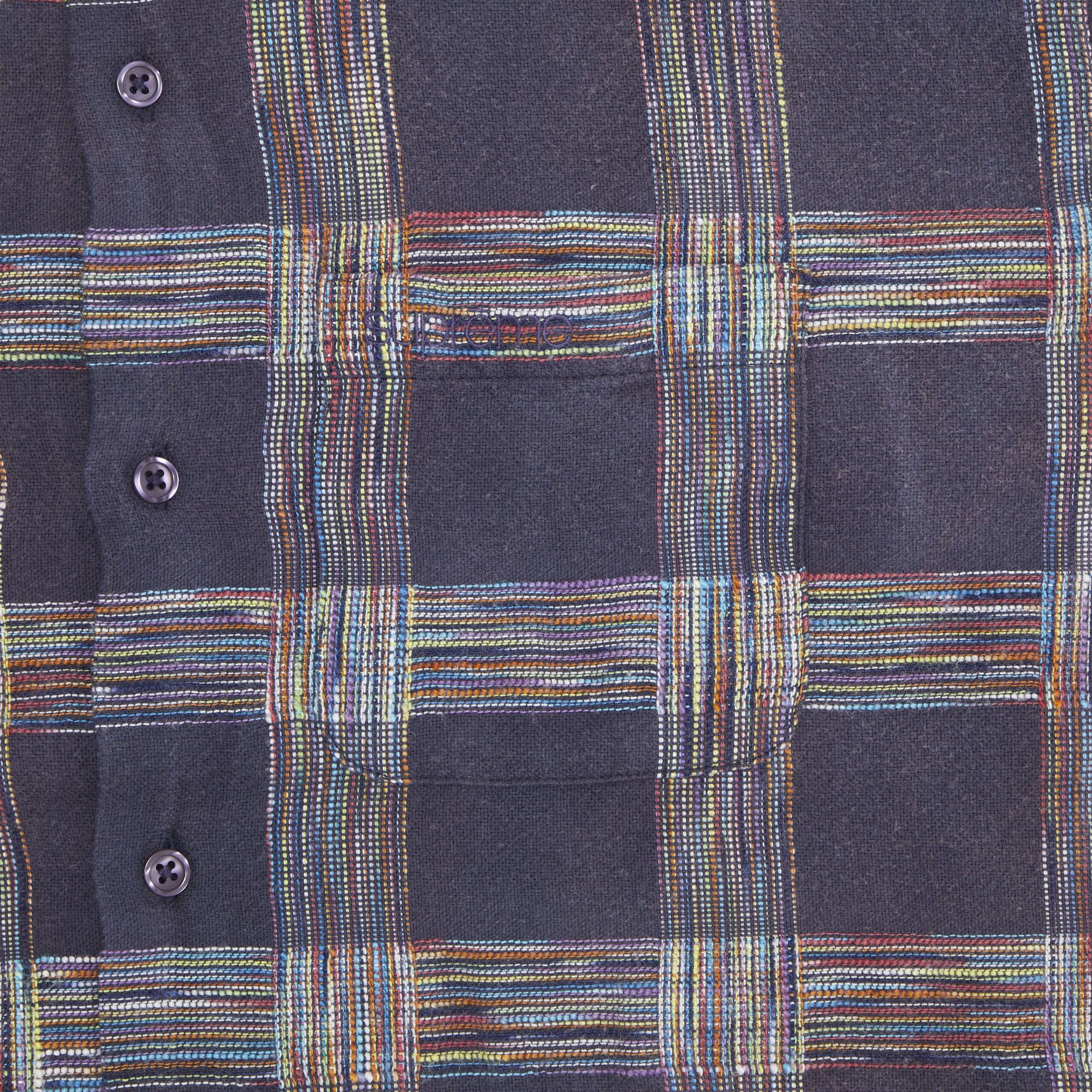 トップス SUPREME WOVEN PLAID SHIRT M WASHED NAVY Buy Supreme Woven Plaid Shirt 'Washed Navy' - FW23S7 WASHED NAVY