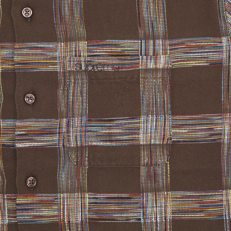 Supreme Woven Plaid Shirt Light Brown