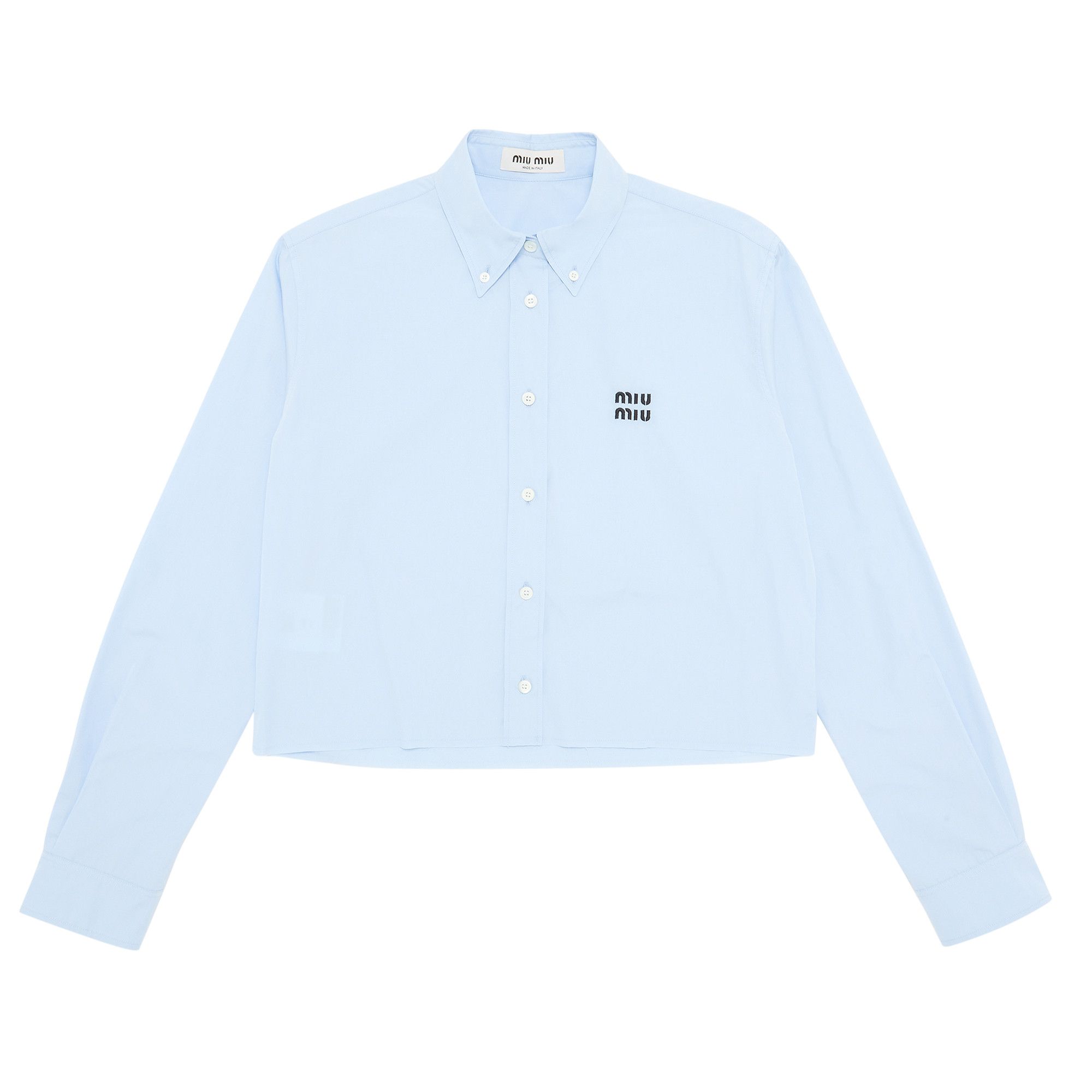Buy Miu Miu Poplin Shirt 'Cielo' - MK1793 10RG F0012 | GOAT