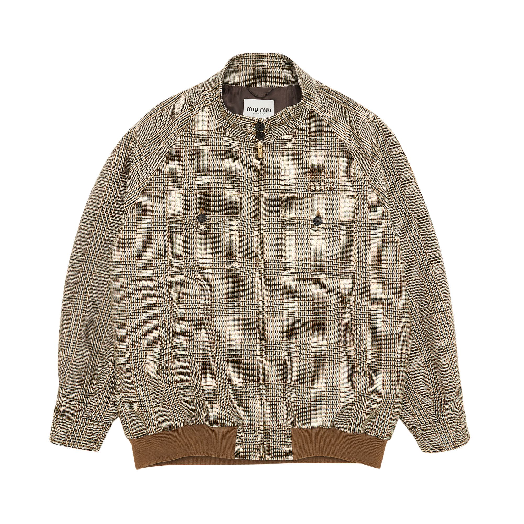 Virgin wool blouson jacket