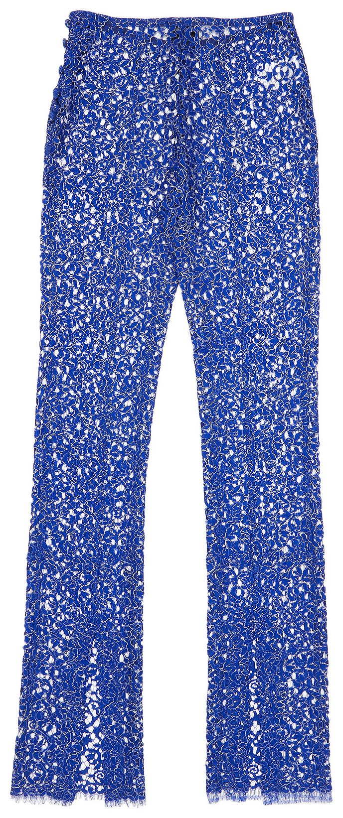 Coperni Lace Flared Pants Royal Blue