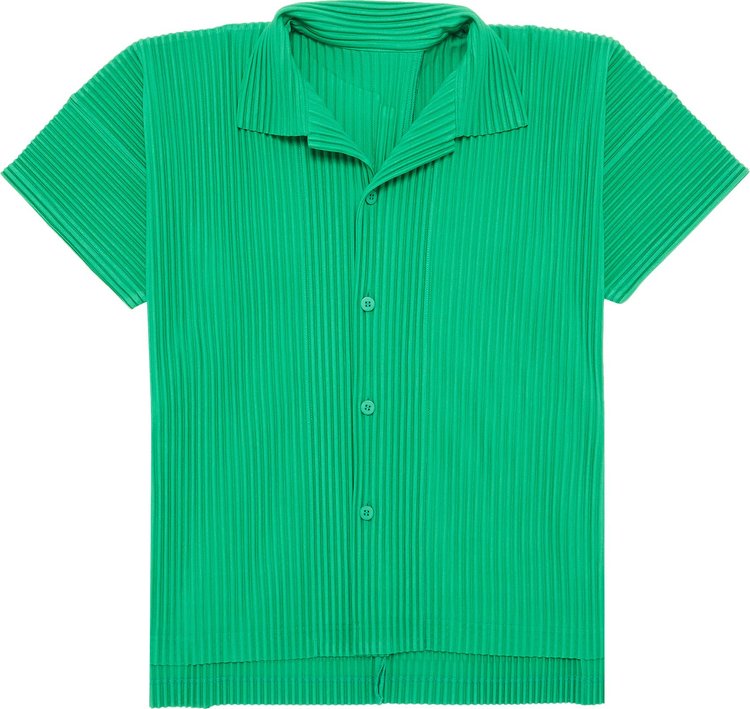 Homme Plissé Issey Miyake MC July Shirt 'Emerald'