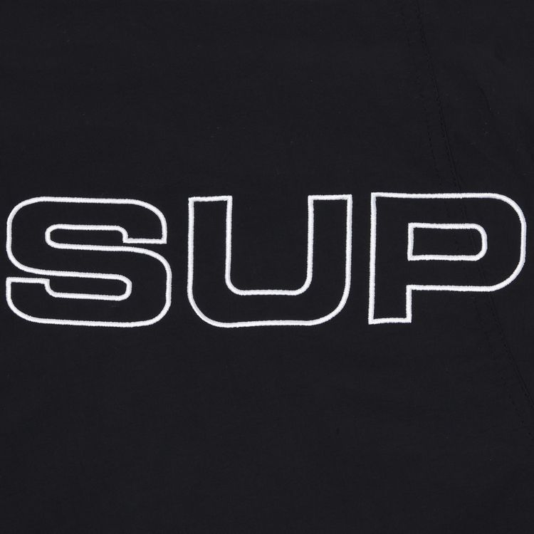 Supreme Spellout Embroidered Track Jacket Black