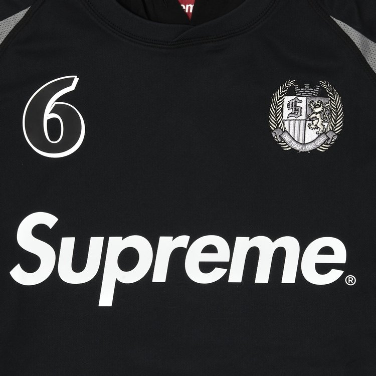 Supreme Hooded Soccer Jersey Black