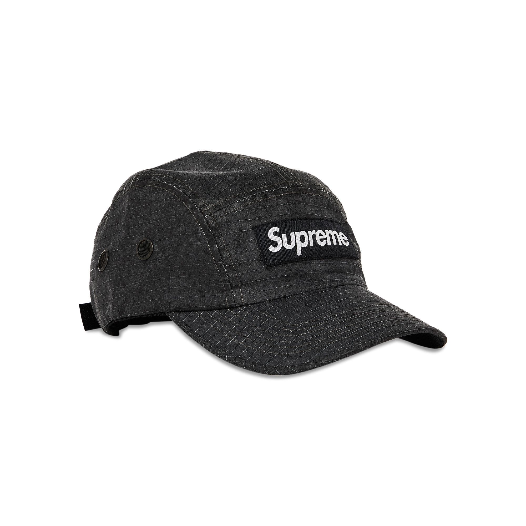 Buy Supreme Distressed Ripstop Camp Cap 'Black' - FW23H70 BLACK | GOAT UK