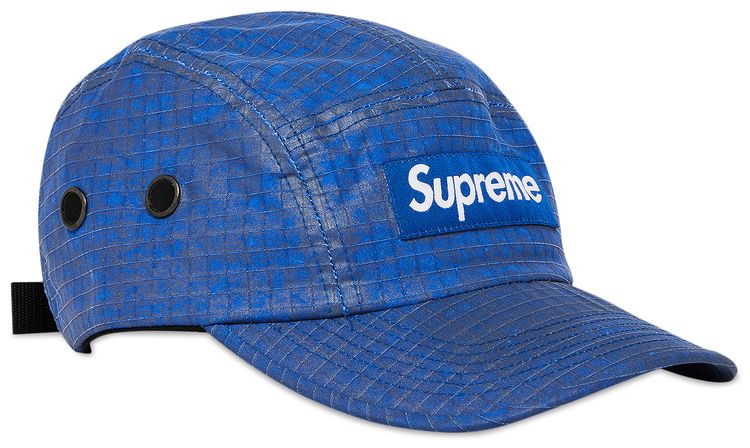 Supreme Distressed Ripstop Camp Cap Blue