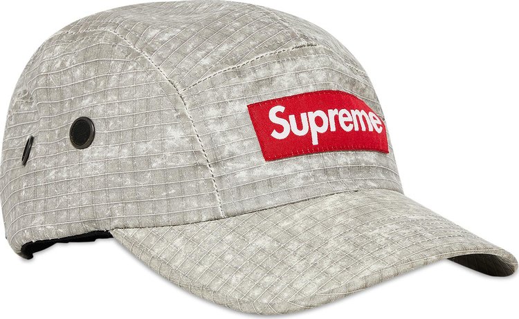 Supreme Distressed Ripstop Camp Cap Stone